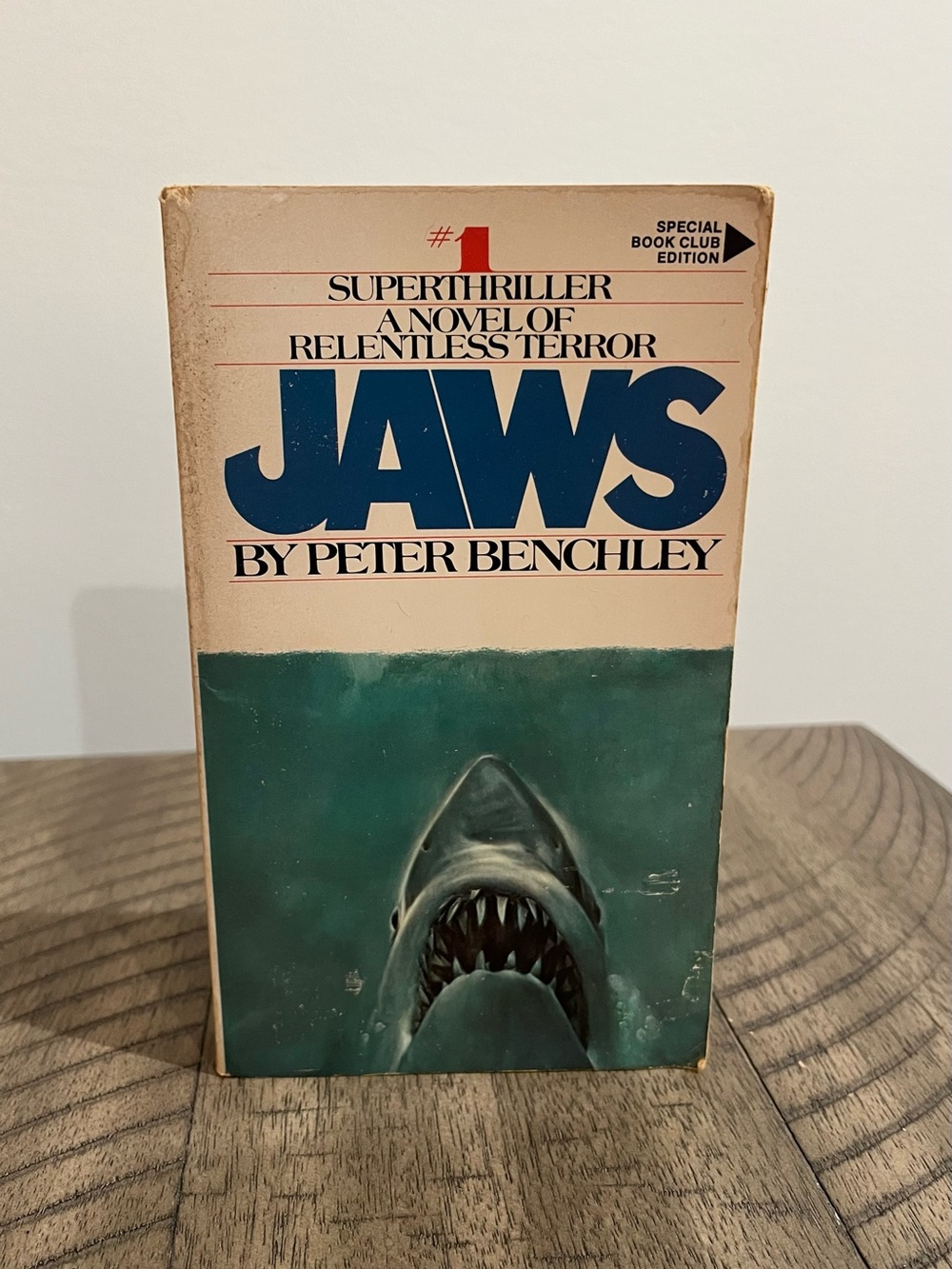 Jaws 1974 Peter Benchley, Bantam Book Club Edition, Paperback 4th Printing RARE